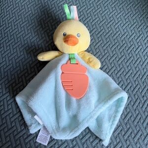 Yellow Duck Baby Lovey Blanket